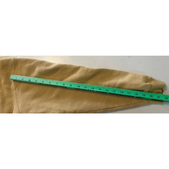 Vintage Gold Georgia Tech Yellow Jacket Logo Hoodie Sweatshirt Medium Read - Picture 5 of 7